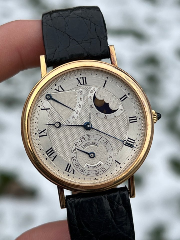 IMG_9081 Breguet Classique Mens watch Unisex Automatic Yellow gold 3130 Replica 8