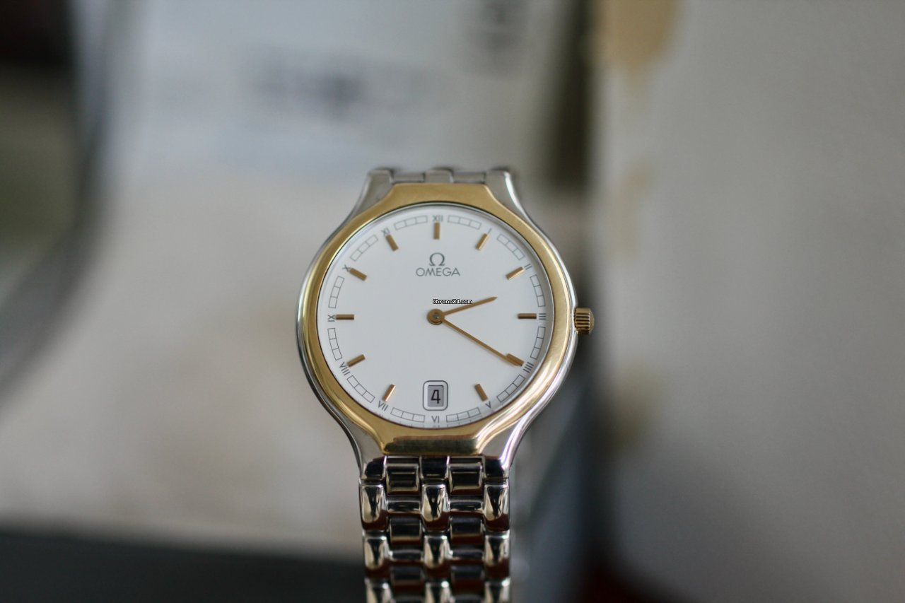 IMG_9081 Omega De Ville Mens watch Unisex Quartz Gold Steel Vintage Deville Replica 8