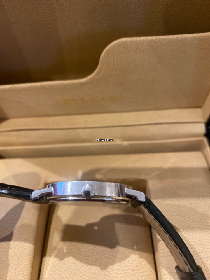 IMG_9081 Bulgari Mens watch Unisex Quartz White gold L057 Replica 8