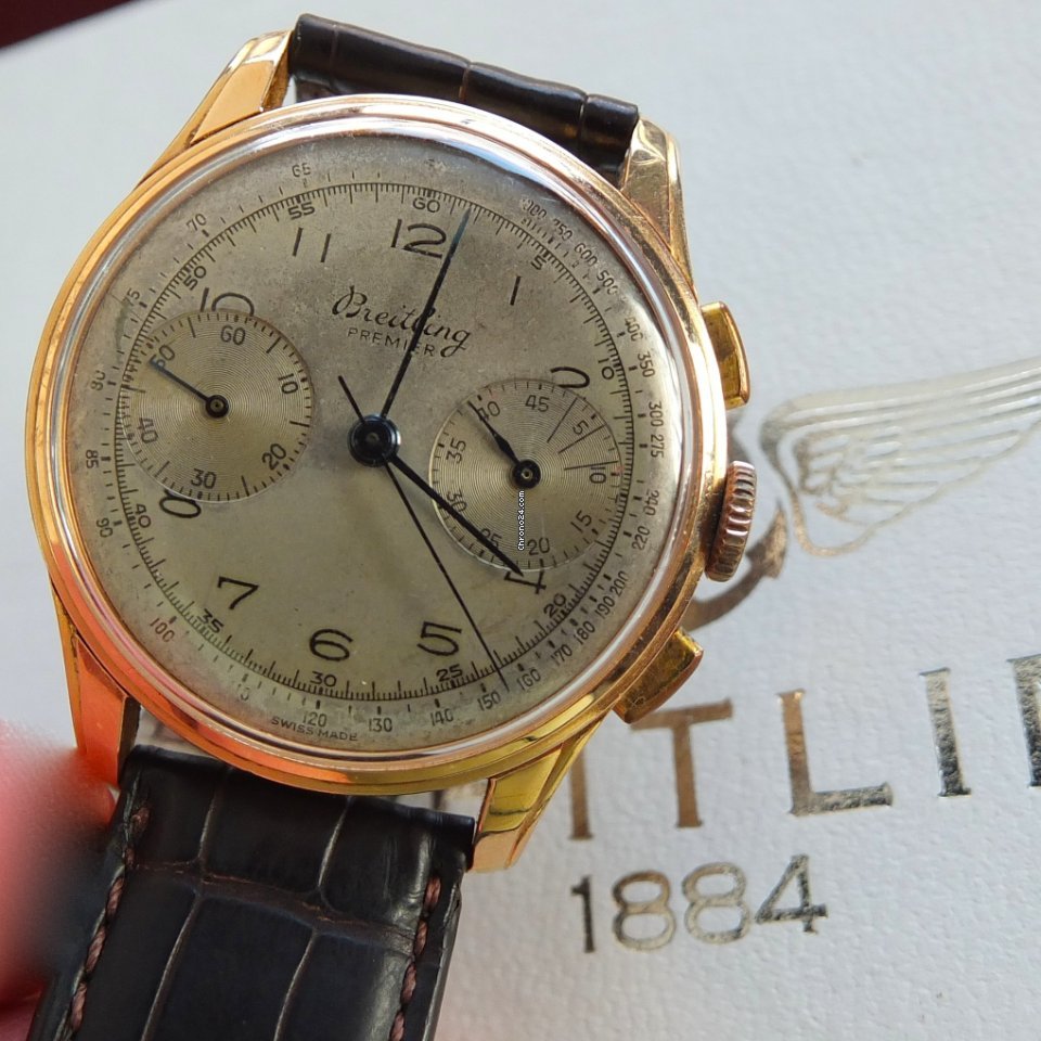 IMG_9081 Breitling Mens watch Unisex Manual winding Rose gold 782 Replica 8