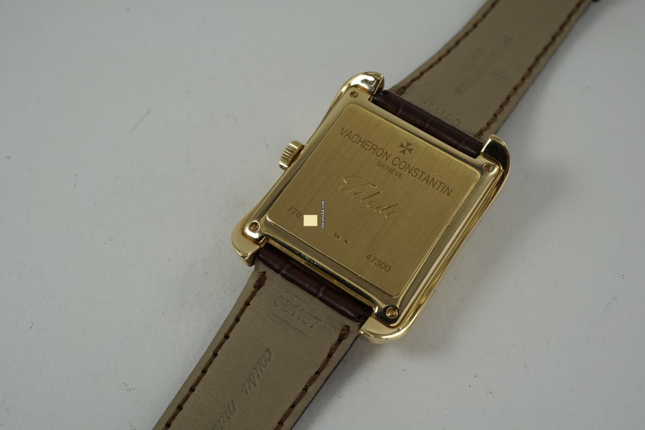IMG_9081 Vacheron Constantin Historiques Mens watch Unisex Automatic Yellow gold 47300 000j Replica 8