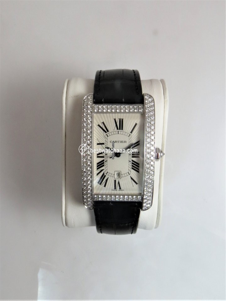 Cartier Tank Americaine Womens watch Automatic White gold WB710004