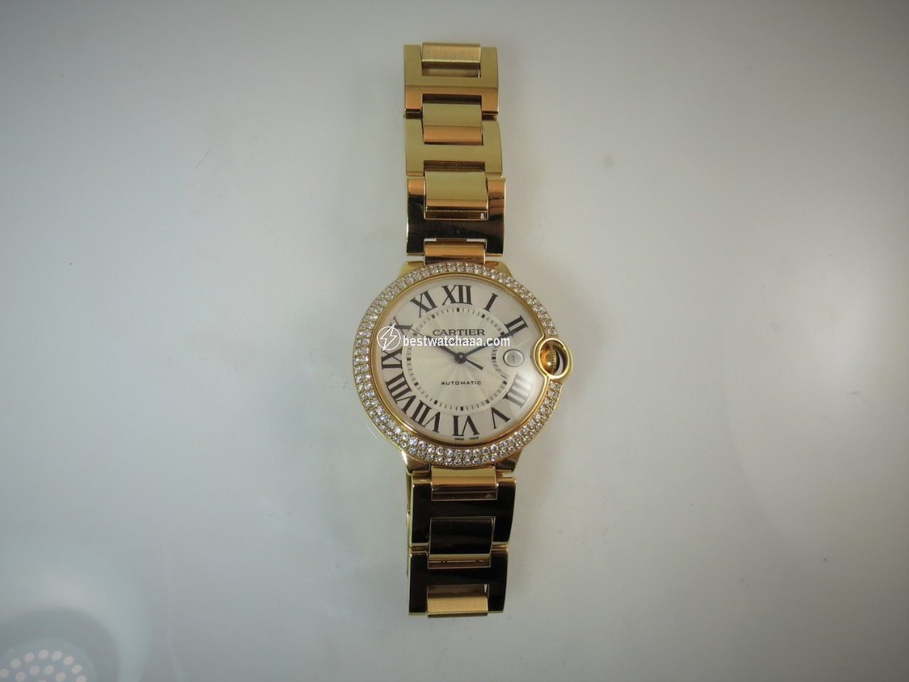 Cartier Ballon Bleu 42mm Automatic Yellow gold WE9007Z3