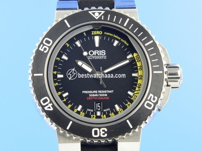 Oris Aquis Depth Gauge Automatic Steel 01 733 7675 4154-Set