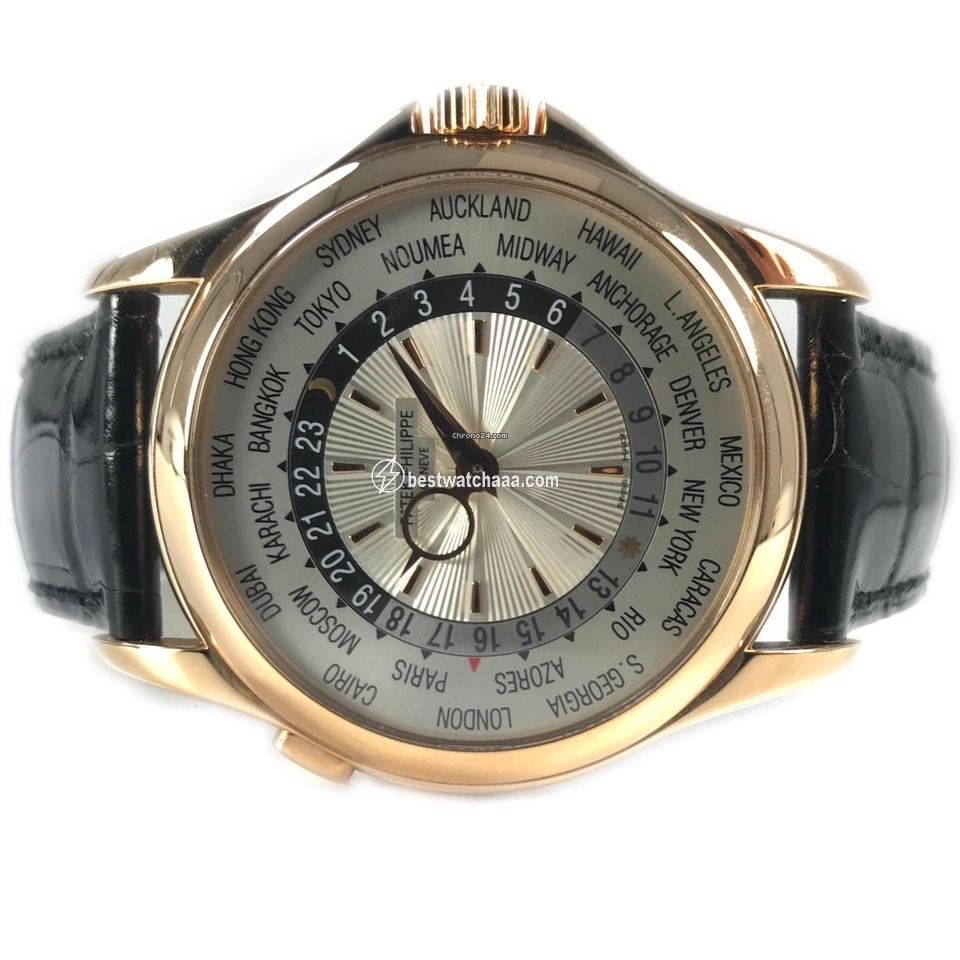 Patek Philippe World Time Mens watch Unisex Automatic Rose gold 5130R-001