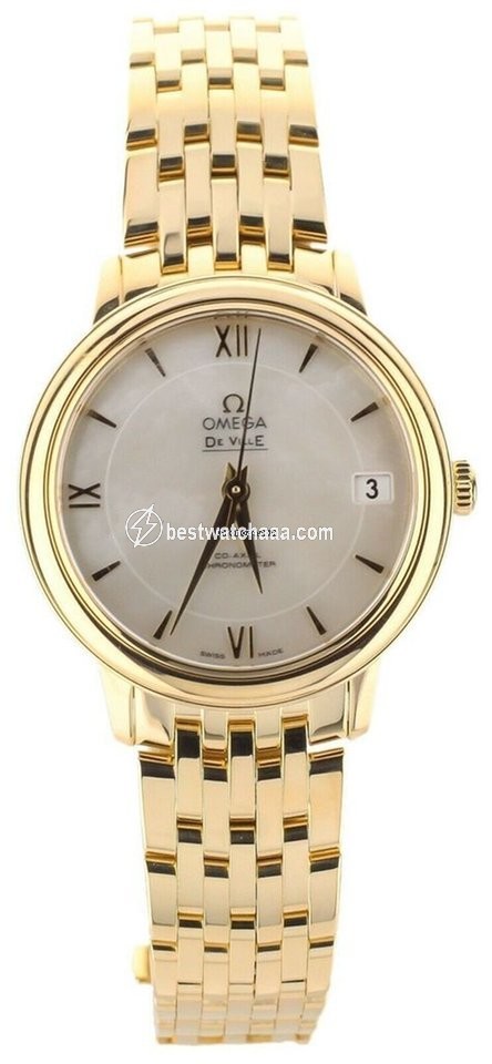 Omega De Ville Prestige Womens watch Automatic Yellow gold 424.50.33.20.05.001