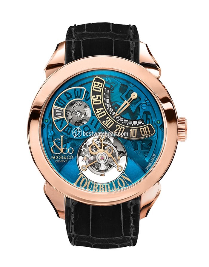 Jacob & Co. Mens watch Unisex Manual winding Rose gold PT510.40.NS.MB.A
