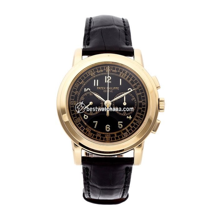 Patek Philippe Chronograph Mens watch Unisex Manual winding Yellow gold 5070 J