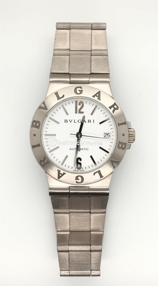 Bulgari Diagono Mens watch Unisex Automatic White gold LCW35G