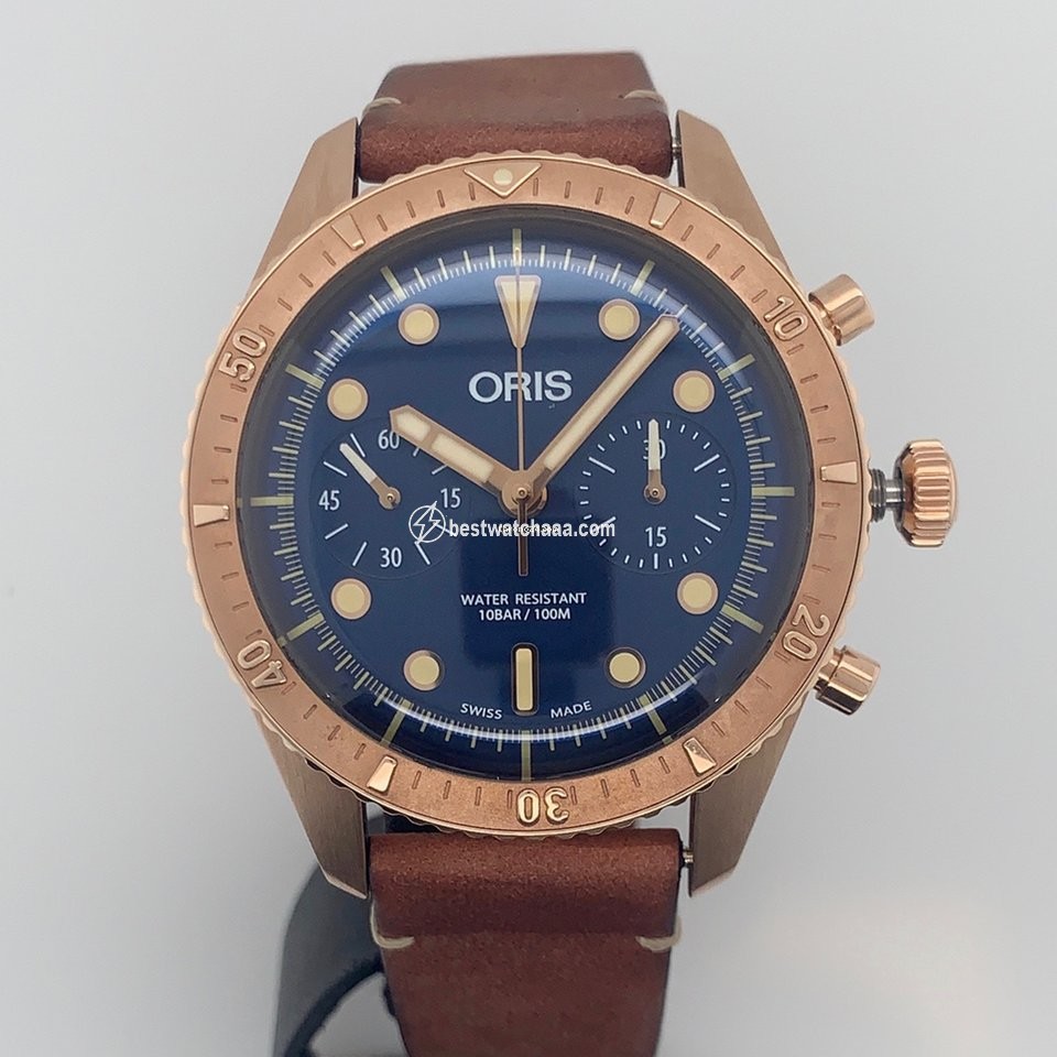 Oris Carl Brashear Mens watch Unisex Automatic Bronze 01 771 7744 3185-Set LS