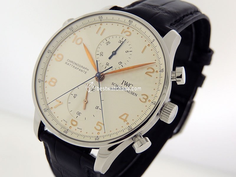 IWC Portuguese Chronograph Mens watch Unisex Manual winding Steel IW3712-02