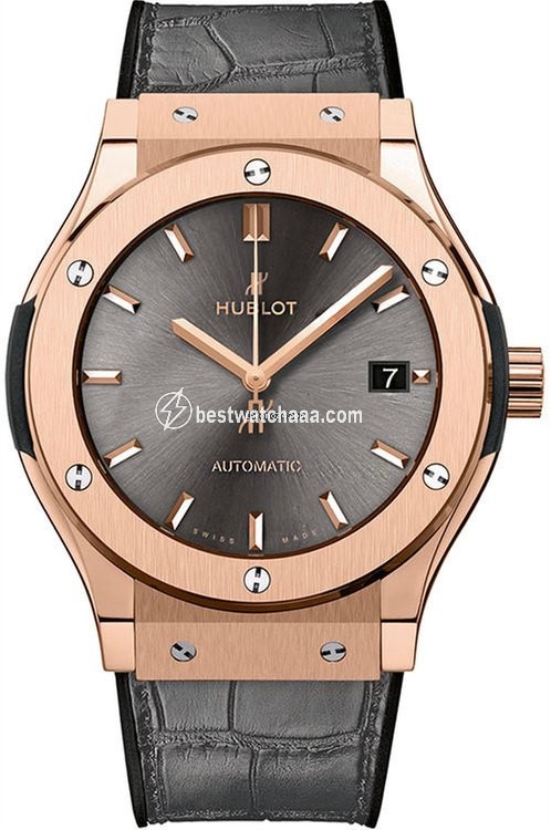 Hublot Classic Fusion Racing Grey Womens watch Automatic Rose gold 581.OX.7081.LR