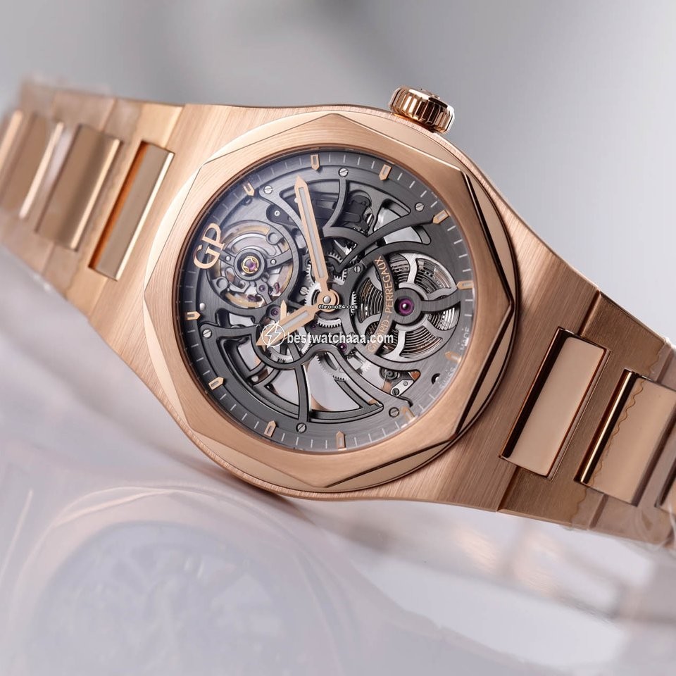 Girard Perregaux Laureato Mens watch Unisex Automatic Rose gold 81015-52-002-52A