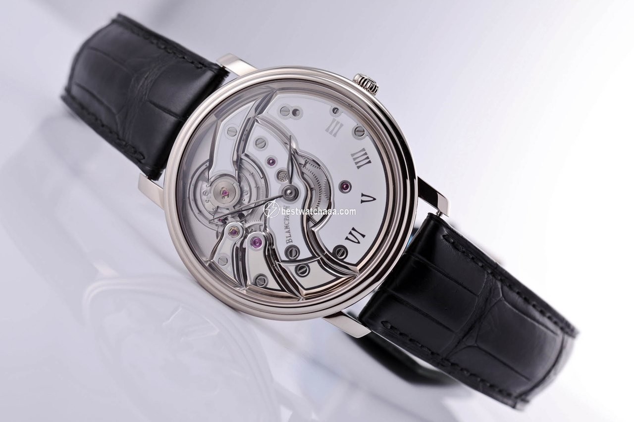 Blancpain Villeret Mens watch Unisex Manual winding White gold 6616-1527-55B