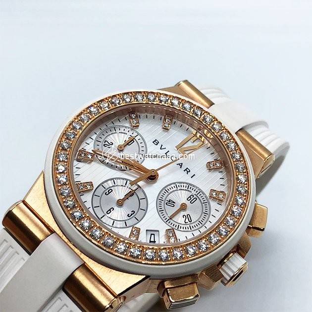 Bulgari Diagono Womens watch Automatic Rose gold DGP35WGDWVDCH.8