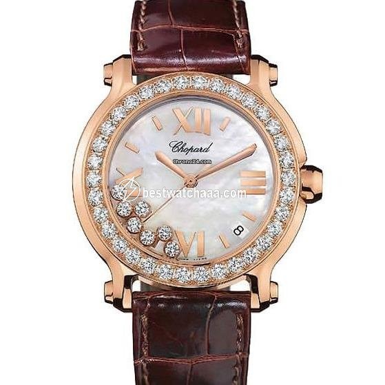 Chopard Happy Sport Womens watch Quartz Rose gold 277473-5002