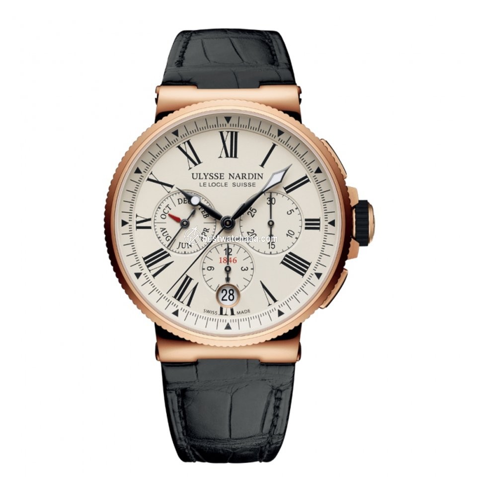 Ulysse Nardin Marine Chronograph Mens watch Unisex Automatic Rose gold 1532150 40