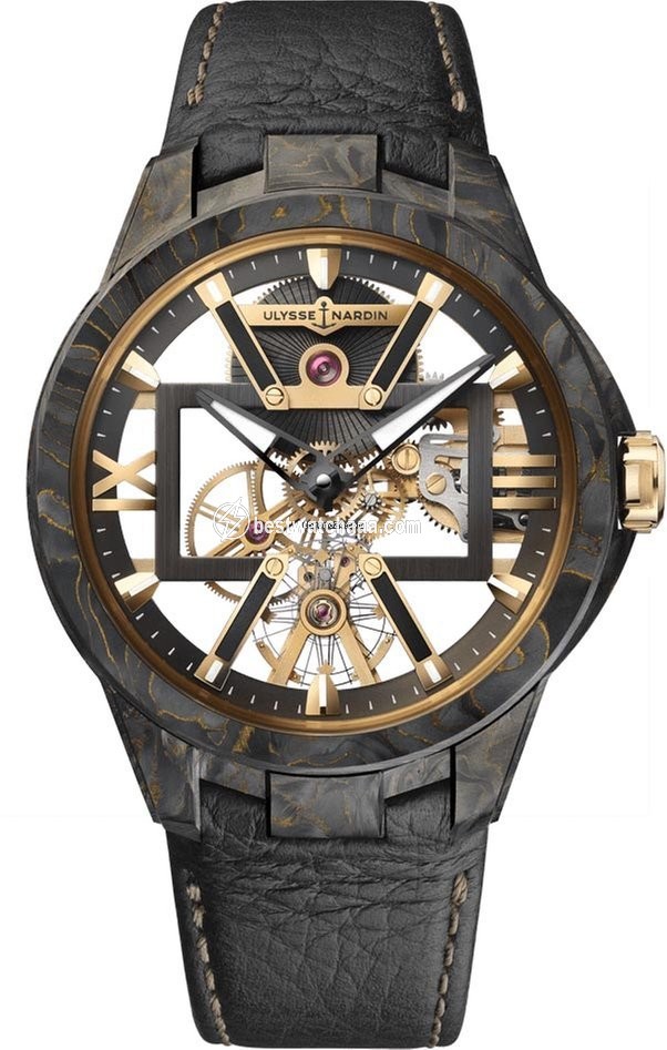 Ulysse Nardin Executive Mens watch Unisex Manual winding Carbon 3715-260 CARB Carbonium Gold