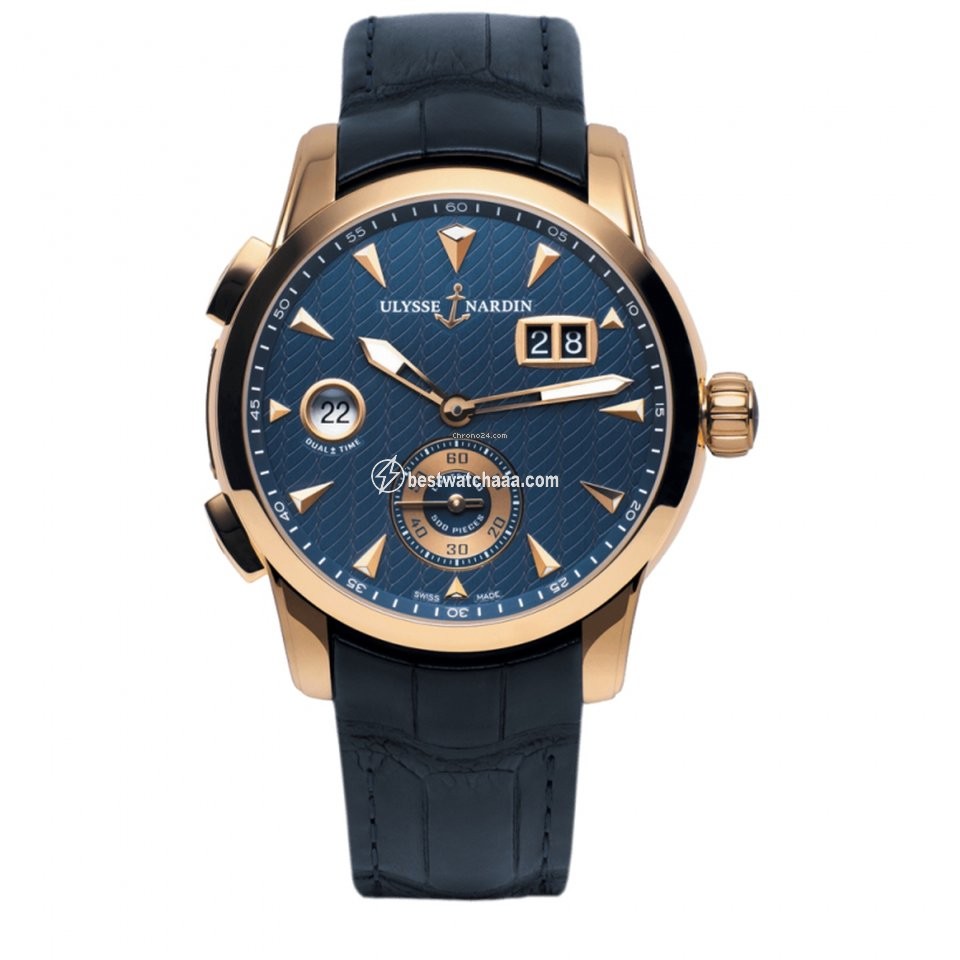 Ulysse Nardin Dual Time Mens watch Unisex Automatic Rose gold 3346126LE 93