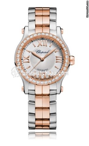 Chopard Happy Sport Womens watch Automatic Gold Steel 278573-6016