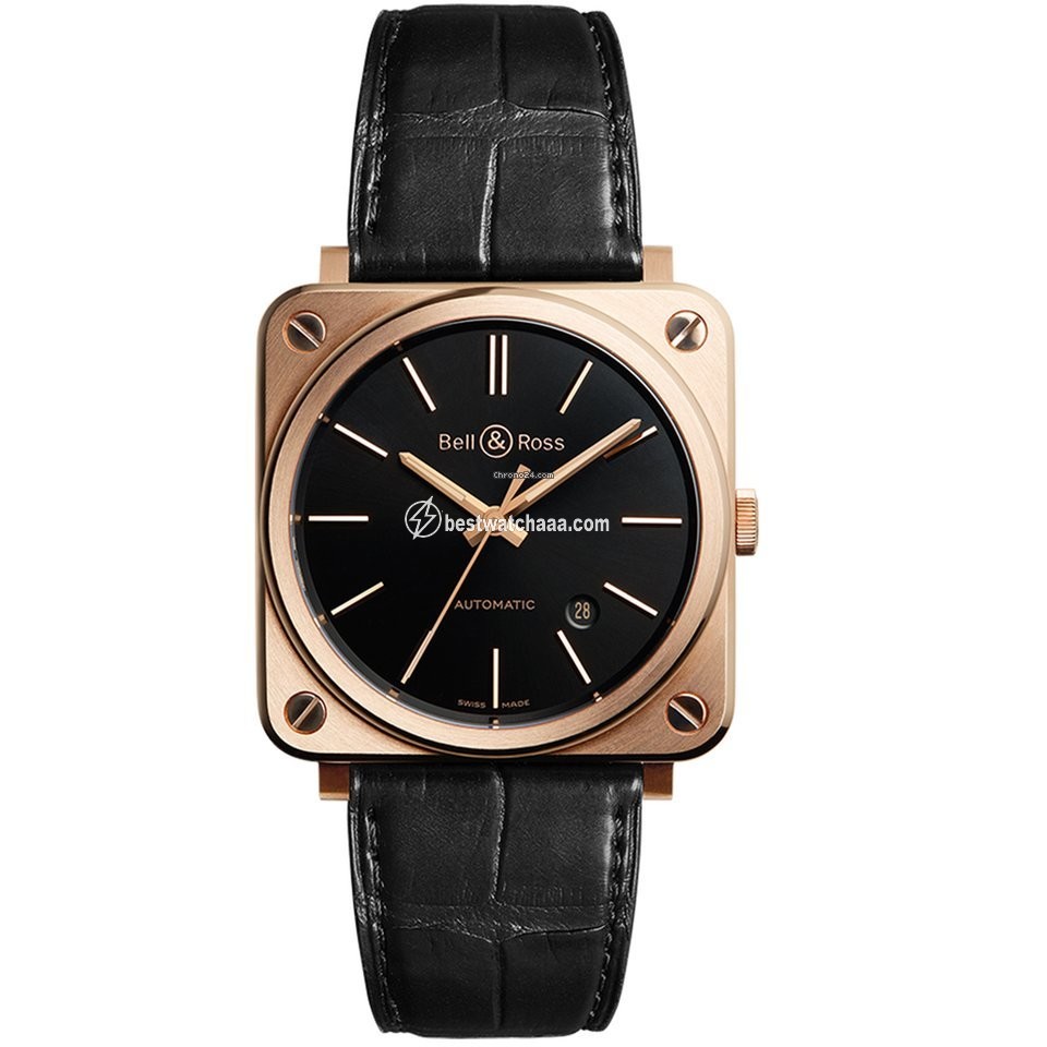 Bell & Ross BR S Mens watch Unisex Automatic Rose gold BRS92-BL-PG SCR