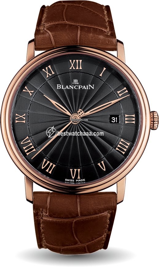 Blancpain Villeret Ultra-Slim Mens watch Unisex Automatic Rose gold 6651-3630-55B