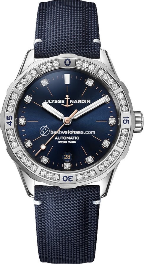 Ulysse Nardin Lady Diver Womens watch Automatic Steel 8163-182B 13