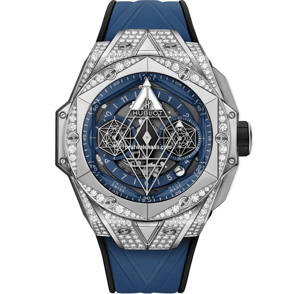 Hublot Big Bang Sang Bleu Mens watch Unisex Automatic Titanium 418.NX.5107.RX.1604.MXM20