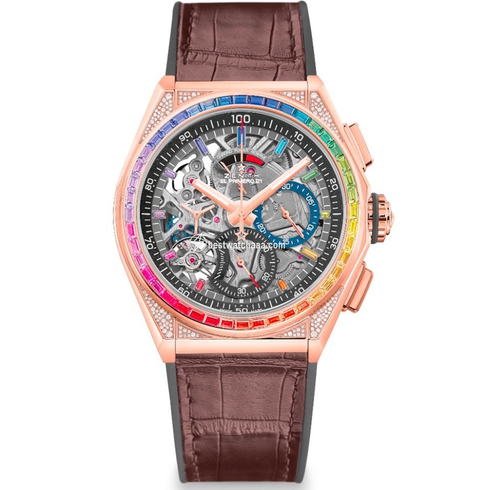 Zenith Defy El Primero Mens watch Unisex Automatic Rose gold 22.9003.9004 72.R585