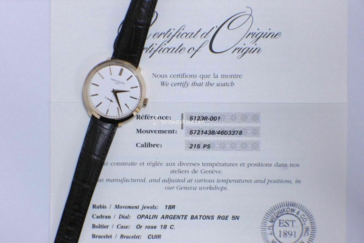 Patek Philippe Calatrava Yellow gold 5123R