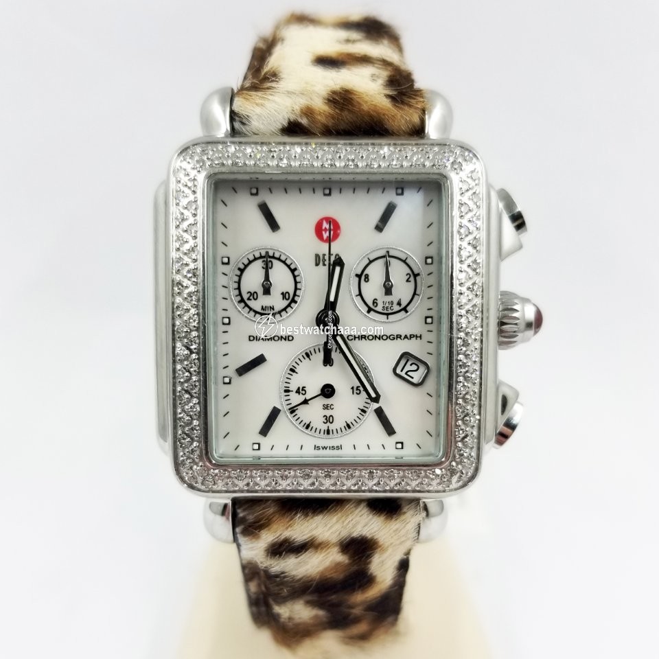 Michele Deco Womens watch Quartz Steel Michele Deco Chronograph