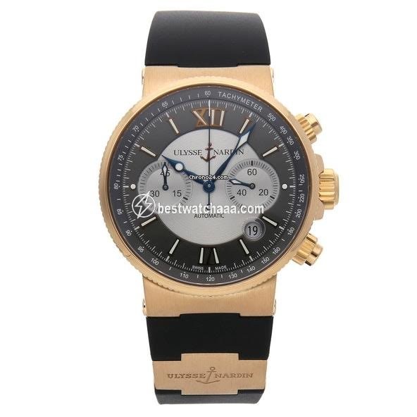 Ulysse Nardin Marine Chronograph Mens watch Unisex Automatic Rose gold 356-66-3 319