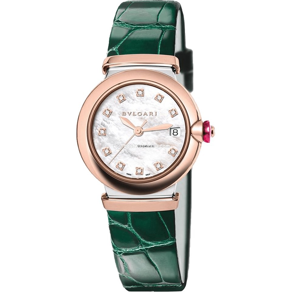 Bulgari Lucea Womens watch Automatic Gold Steel 102640 LU33WSPGLD 11.GRE