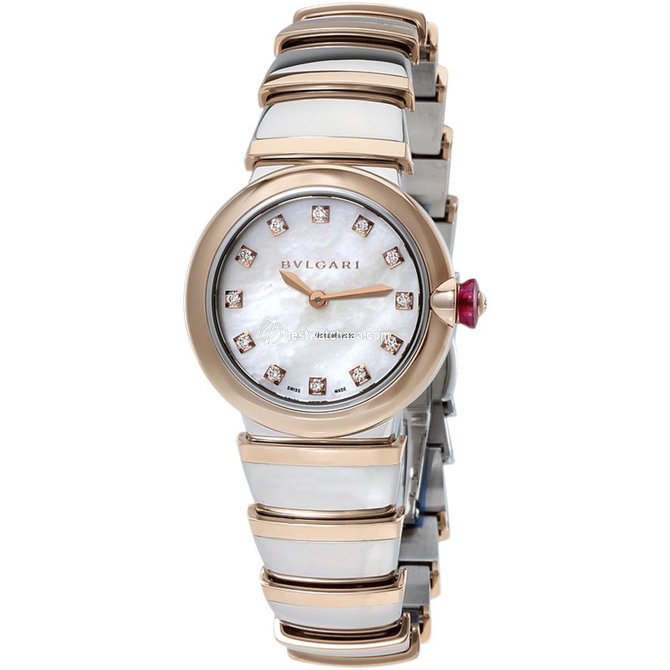 Bulgari Lucea Womens watch Quartz Gold Steel 102194 LU28WSPGSPG 12