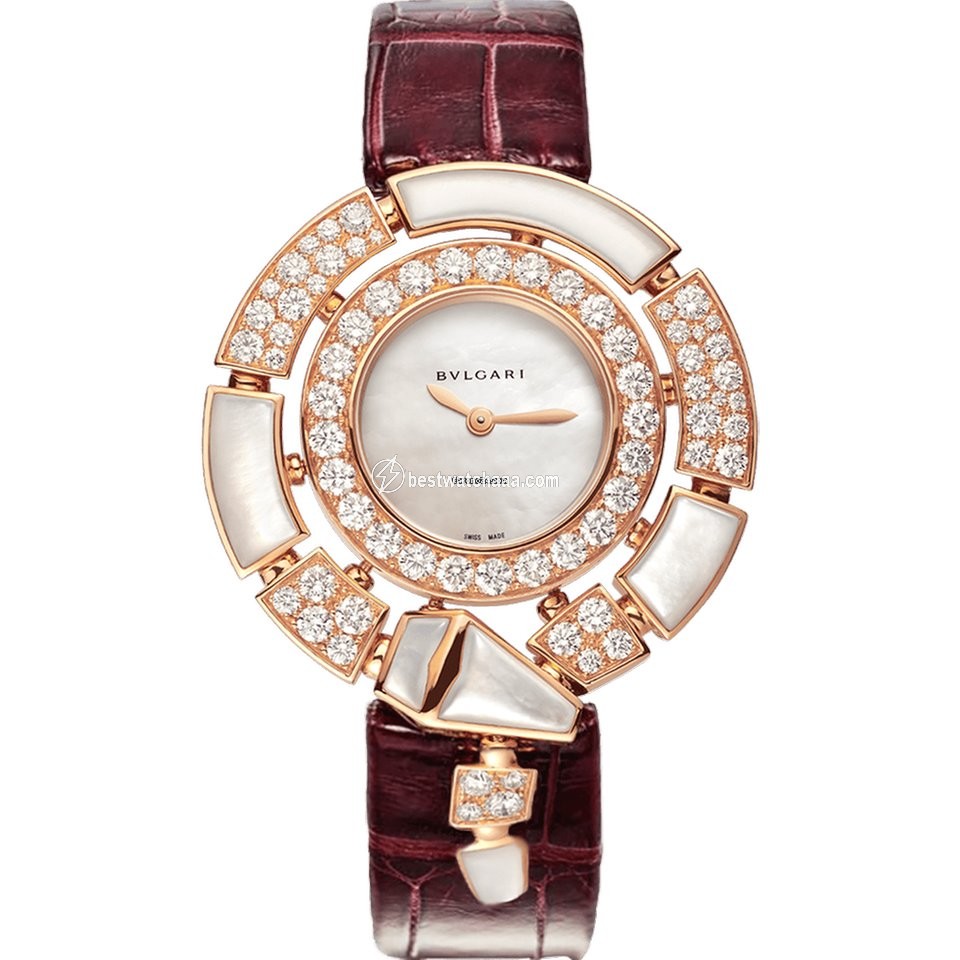 Bulgari Serpenti Womens watch Quartz Rose gold 102872 SPP37WGDMOPL