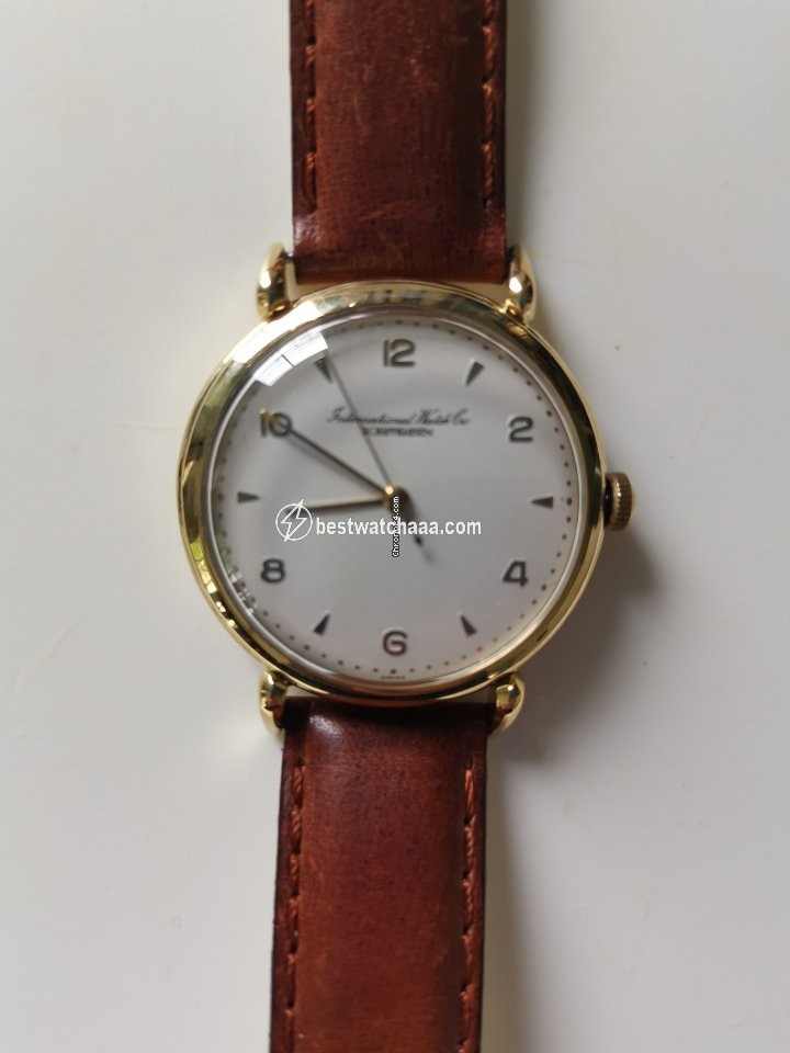 IWC Mens watch Unisex Manual winding Yellow gold International Watch Co. Vintage dress watch
