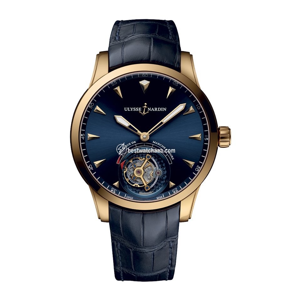 Ulysse Nardin Classic Ulysse Anchor Tourbillon Mens watch Unisex Manual winding Rose gold 1782-133 93