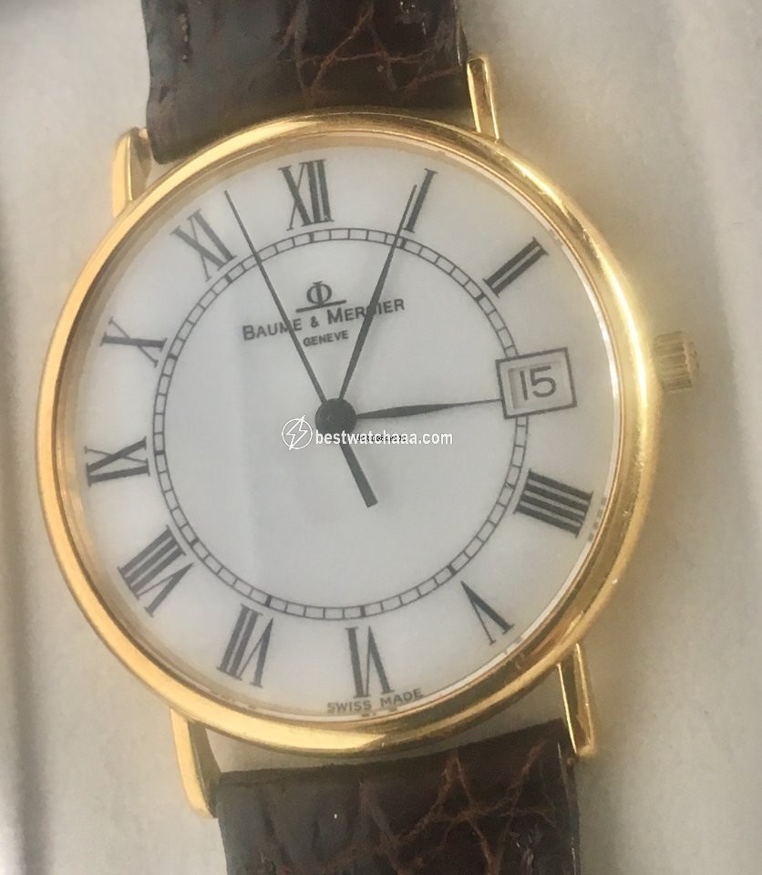 Baume & Mercier Mens watch Unisex Quartz Yellow gold 1824516
