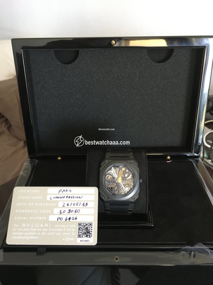 Bulgari Octo Mens watch Unisex Manual winding Titanium 103010