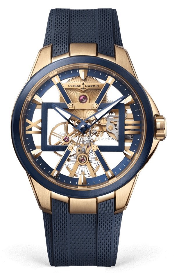 Ulysse Nardin Mens watch Unisex Manual winding Rose gold 3716-260-3 03
