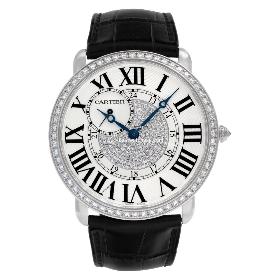 Cartier Ronde Louis Cartier Mens watch Unisex Manual winding White gold WR007004