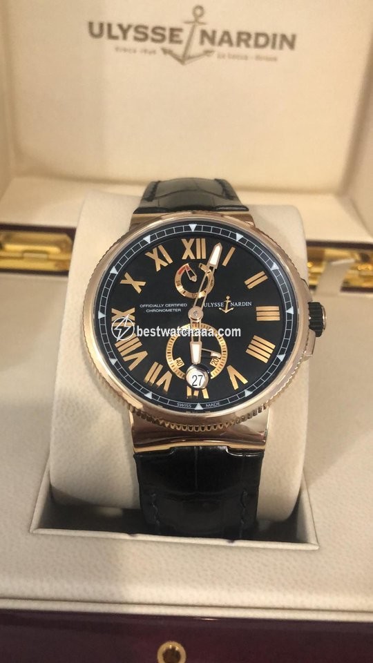 Ulysse Nardin Marine Chronometer Manufacture Mens watch Unisex Automatic Rose gold 1186-122 42