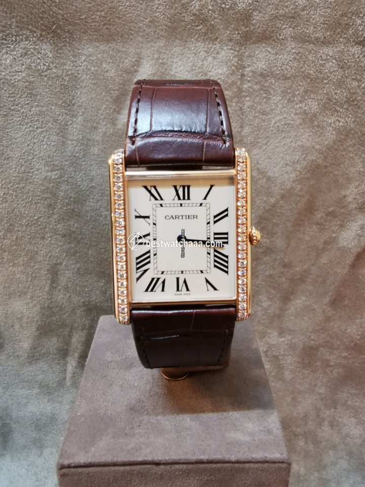 Cartier Tank Louis Cartier Mens watch Unisex Manual winding Rose gold wt200005