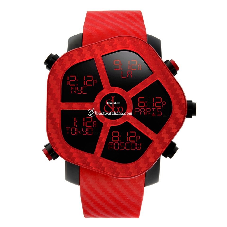 Jacob & Co. Five Time Zone Mens watch Unisex Quartz Steel GH100.11.NS.PC.AND4D