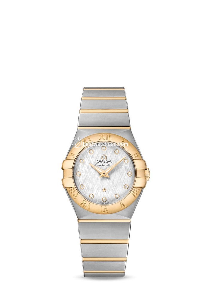 Omega Constellation Quartz Womens watch Quartz Gold Steel 123.20.27.60.52.001