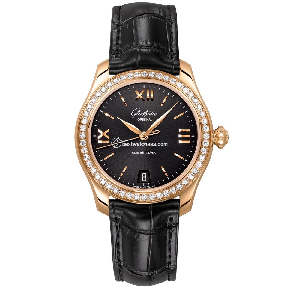 Glash��tte Original Lady Serenade Womens watch Automatic Rose gold 1-39-22-18-11-04