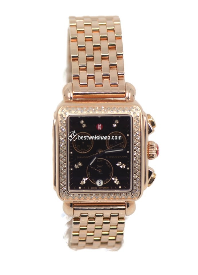 Michele Deco Womens watch Quartz Gold Steel MW06P01B4962