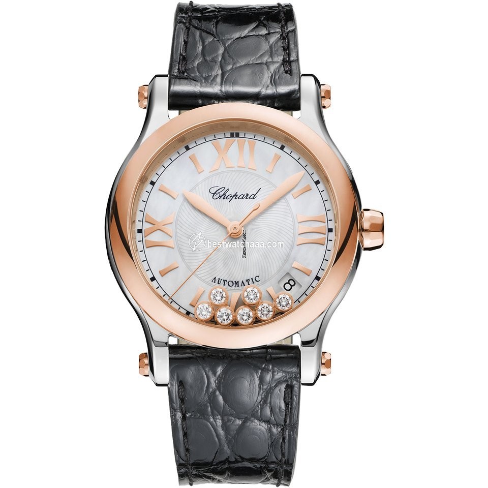 Chopard Happy Sport Womens watch Automatic Gold Steel 278559-6008