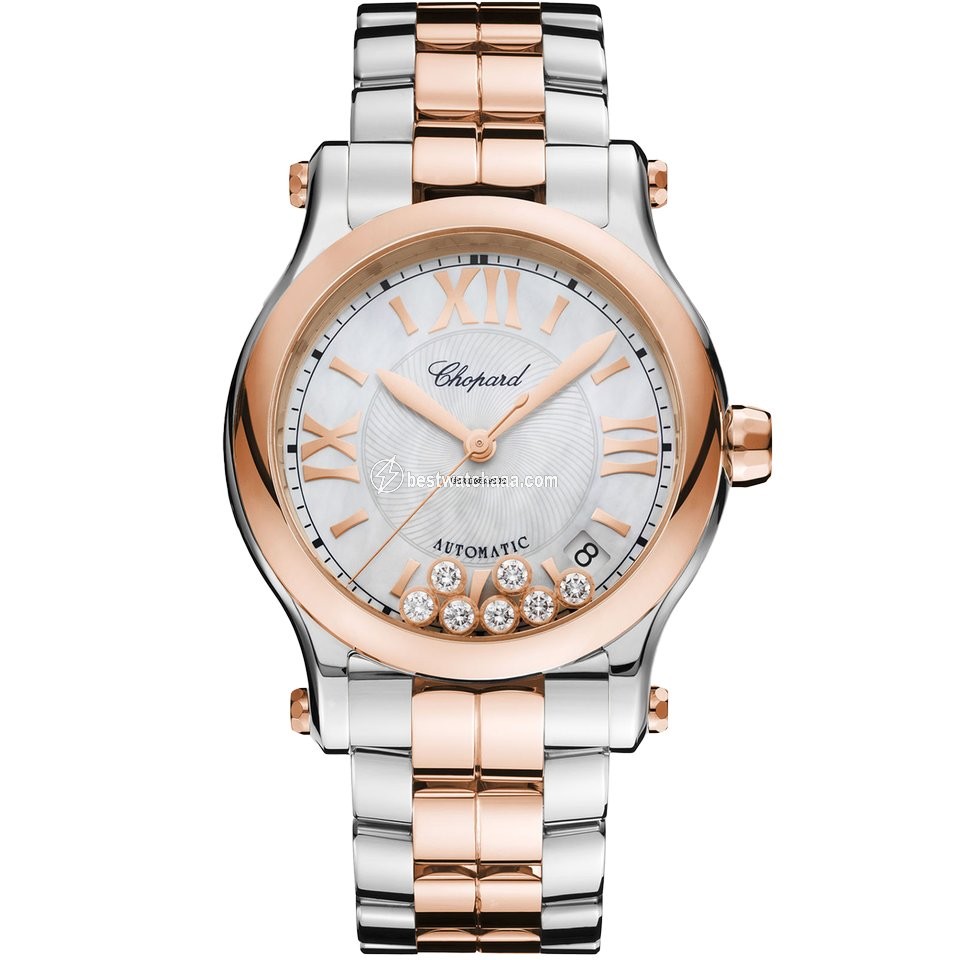 Chopard Happy Sport Womens watch Automatic Gold Steel 278559-6009