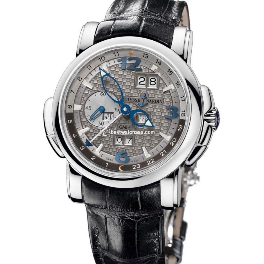 Ulysse Nardin GMT + - Perpetual Mens watch Unisex Automatic White gold 320-60 69